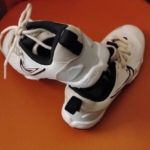 White and Black Athletic Shoes